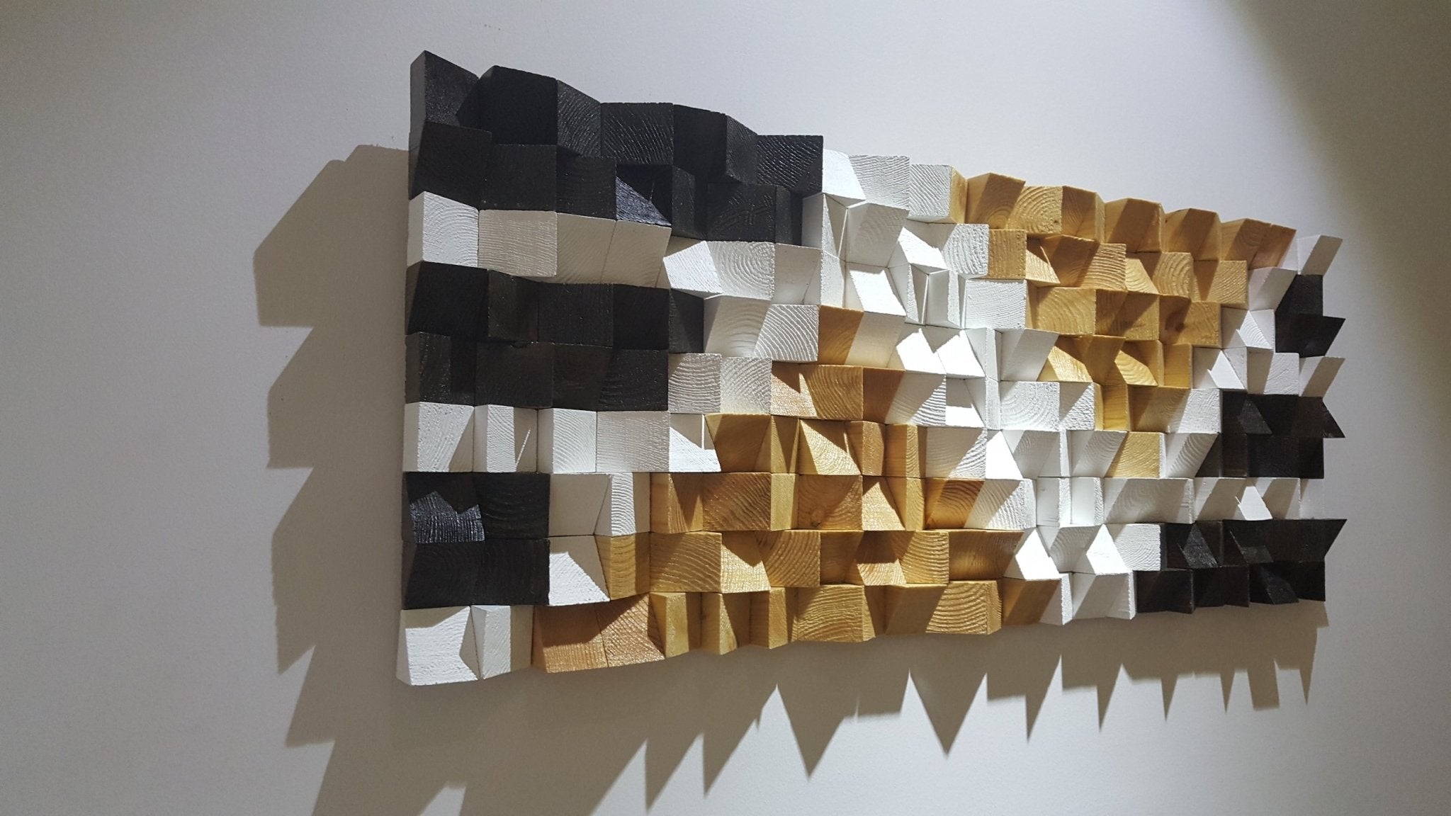 Large Mosaic Wood Art by Woodeometry