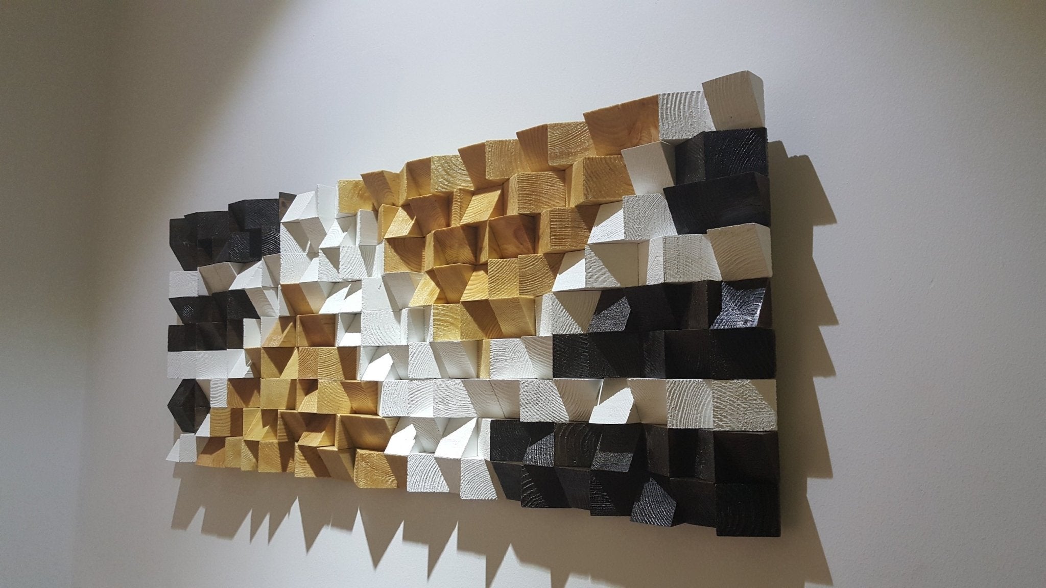 Large Mosaic Wood Art by Woodeometry