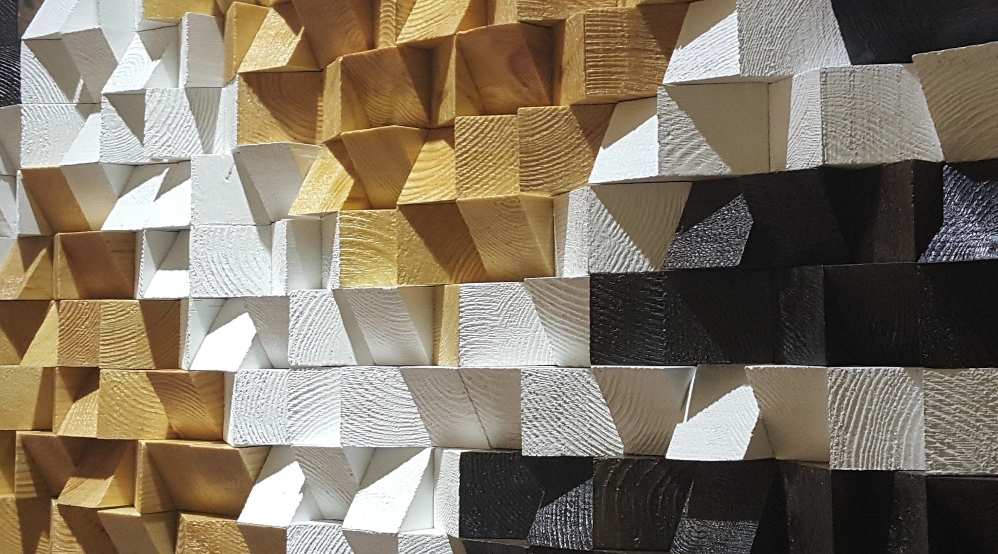 Large Mosaic Wood Art by Woodeometry