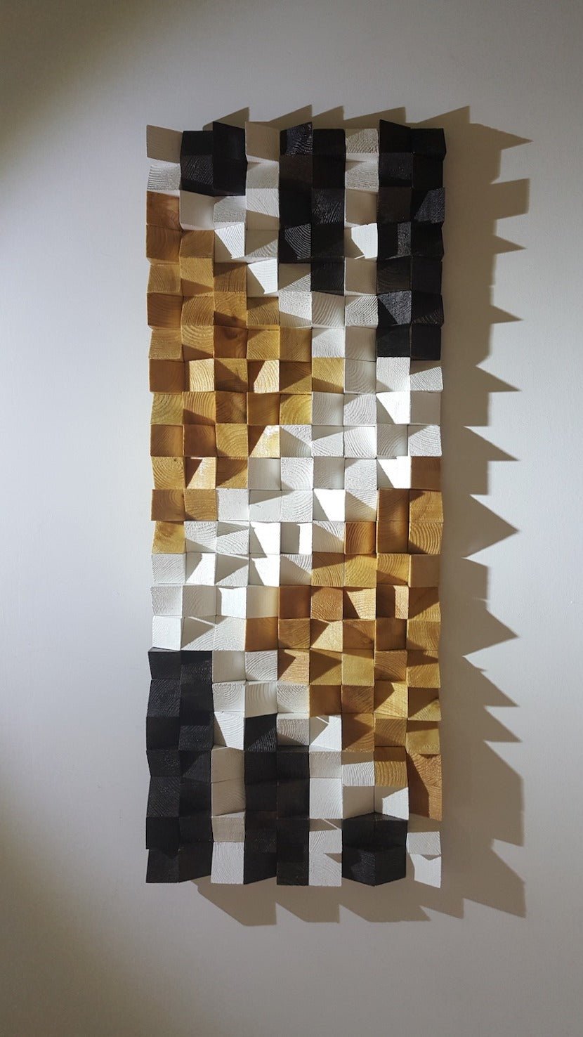 Large Mosaic Wood Art by Woodeometry