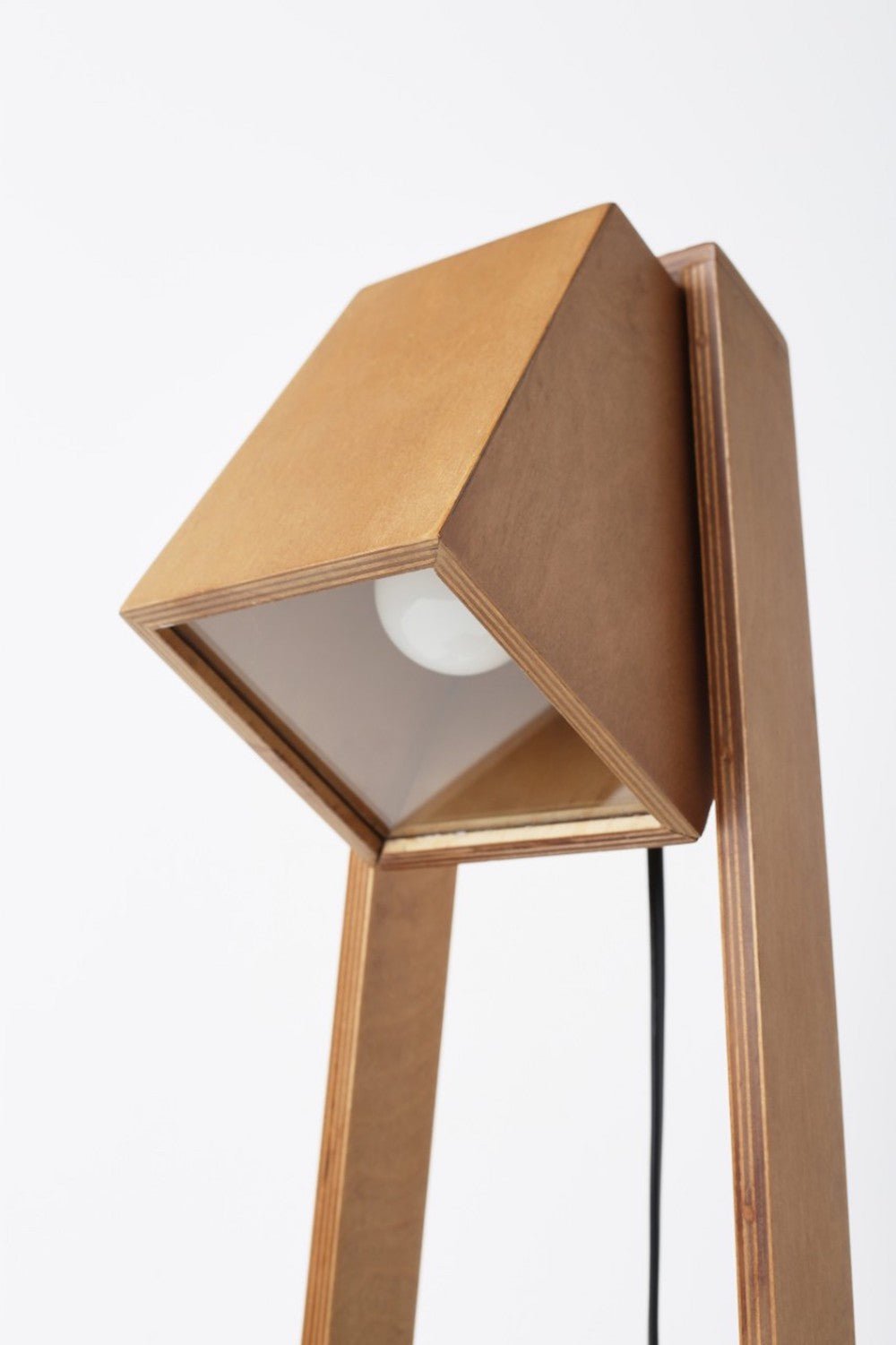 Modern Oak Table Lamp