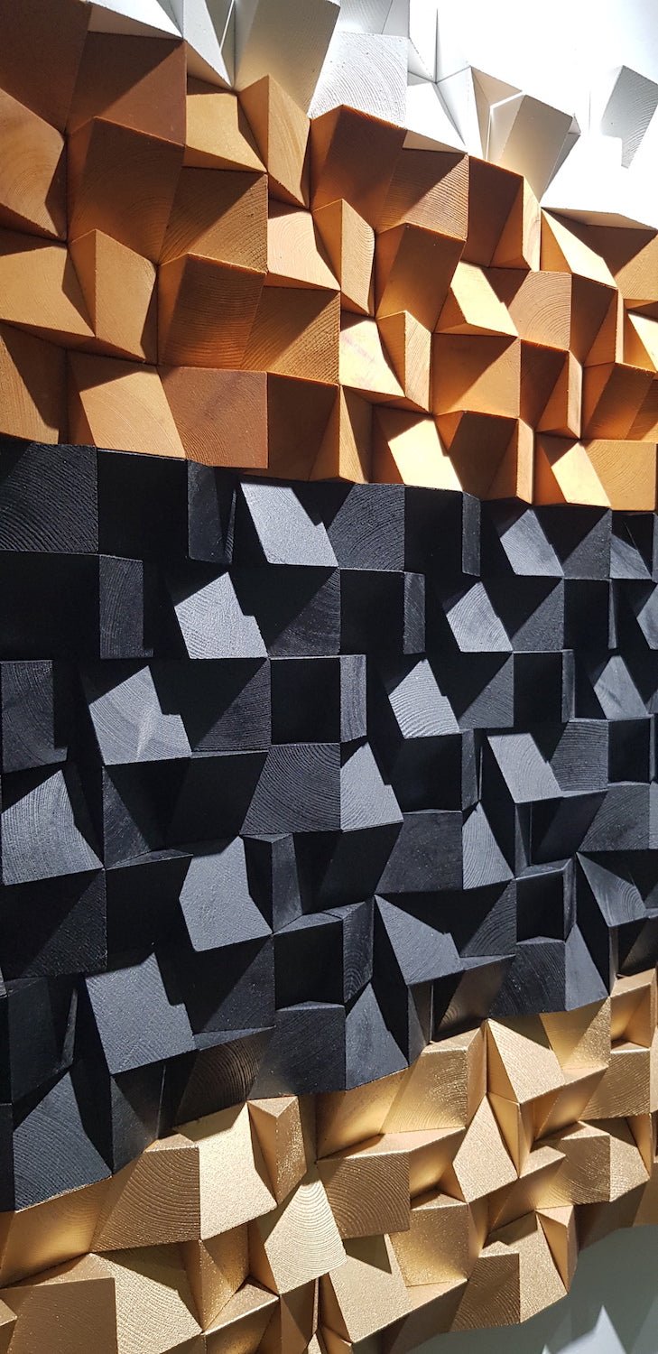 Modern Wood Wall Art by Woodeometry