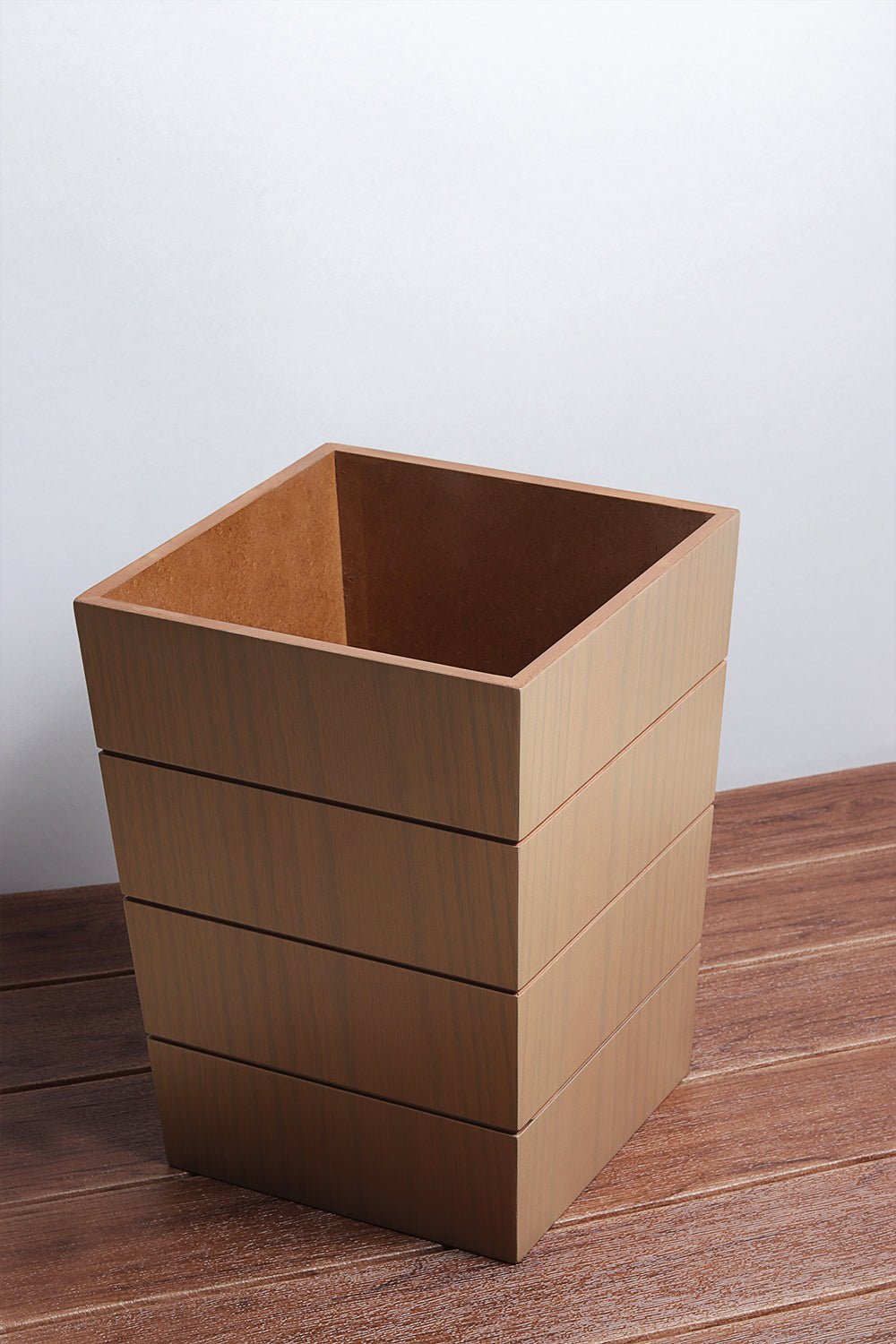 Modern Wooden Trash Bin