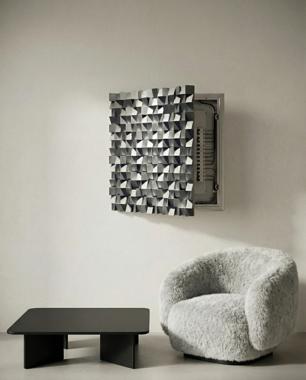 Monochrome Electric Panel Cover