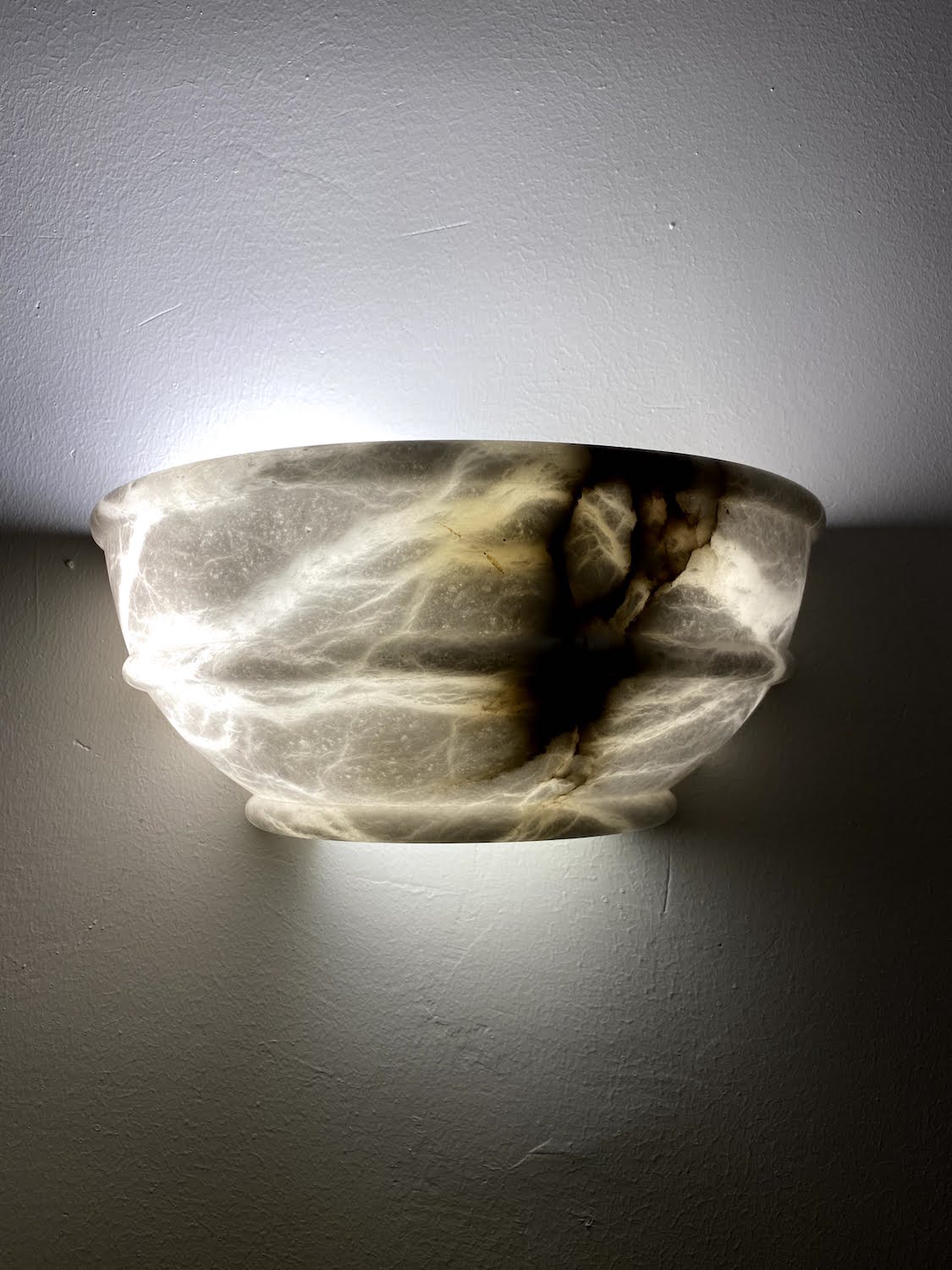 Oval Alabaster Lamp
