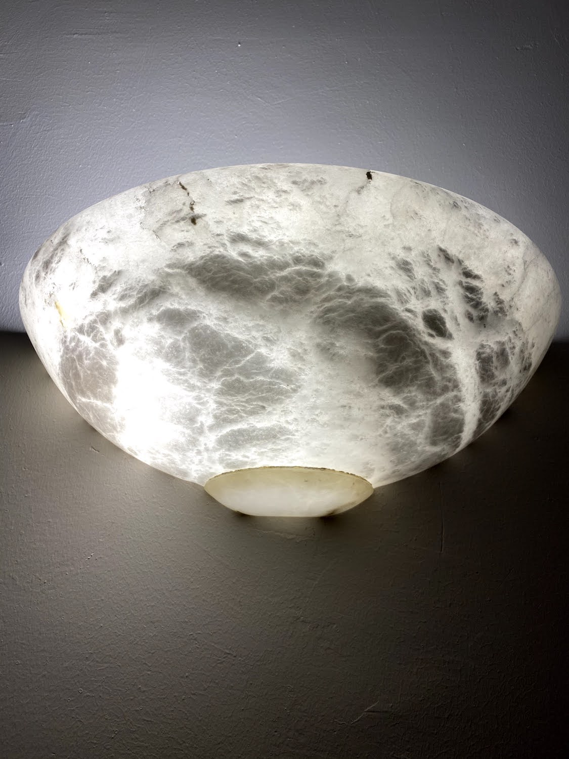 Oval Shaped Alabaster Lamp