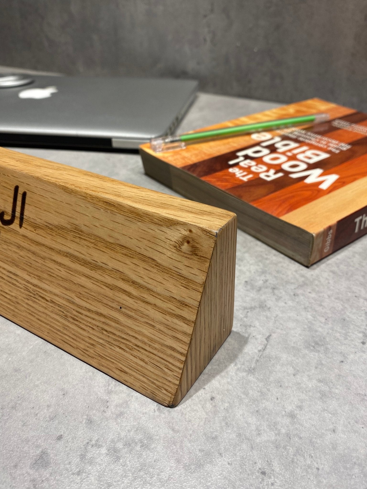 Personalised Wooden Name Tag For Desk