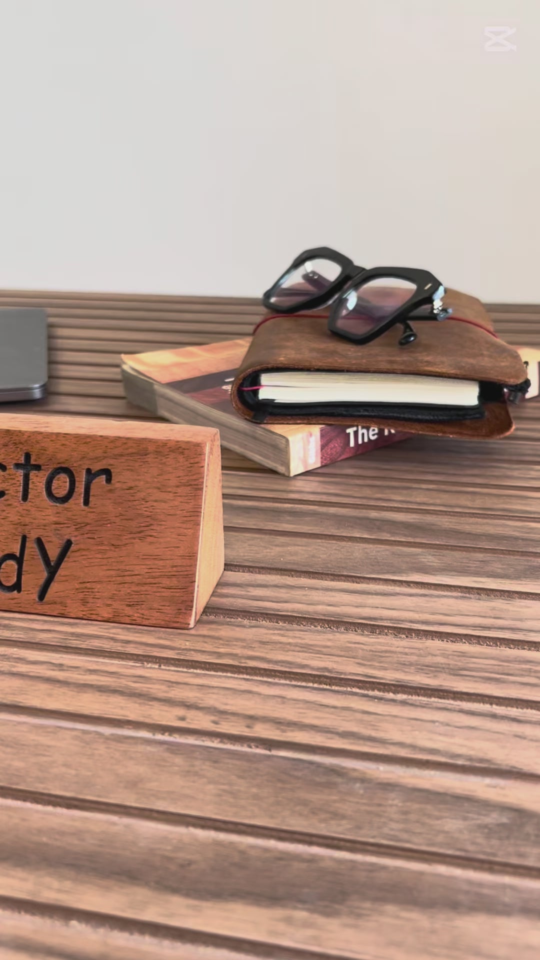 Personalised Wooden Name Tag For Desk
