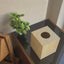 Square Tissue Box 13x14 cms - Walnut Brown