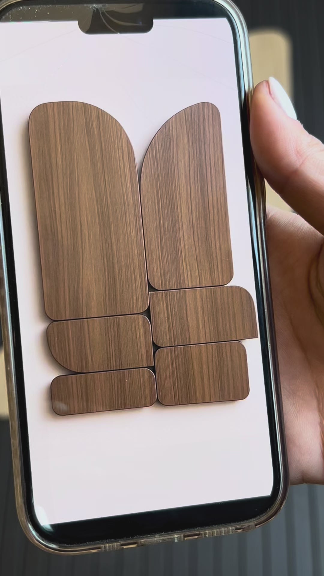 Curva - Oak - Wooden Wall art