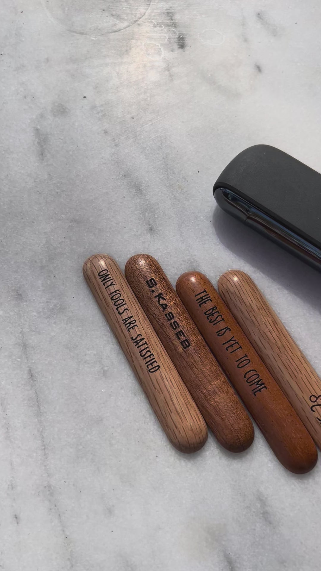 iQOS Iluma & Iluma I Curved Personalized Wooden Door