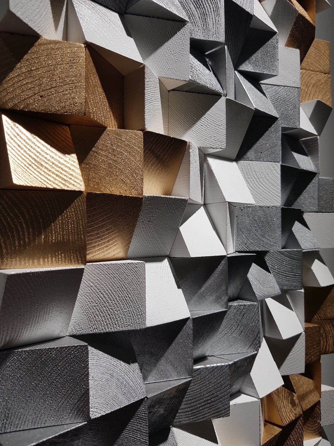 Reclaimed Wood Mosaic Art by Woodeometry