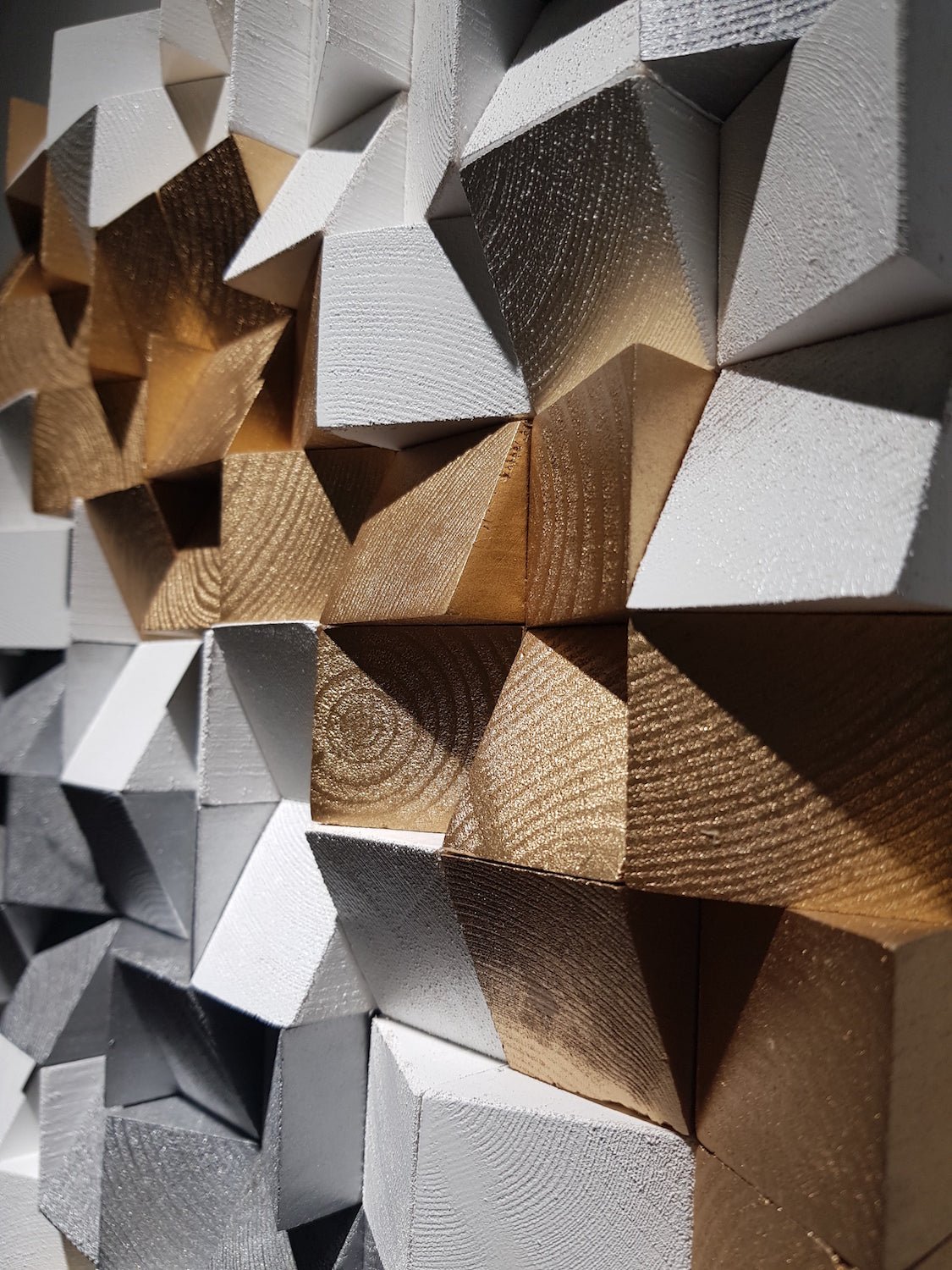 Reclaimed Wood Mosaic Art by Woodeometry