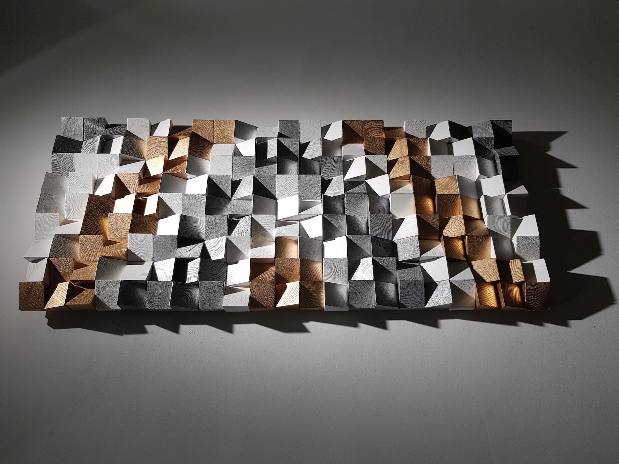 Reclaimed Wood Mosaic Art by Woodeometry