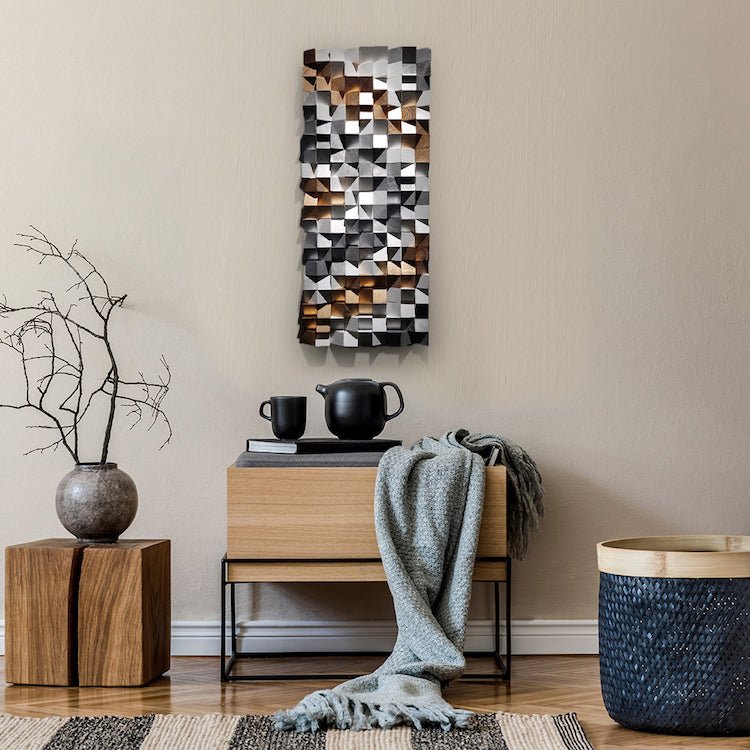 Reclaimed Wood Mosaic Art by Woodeometry