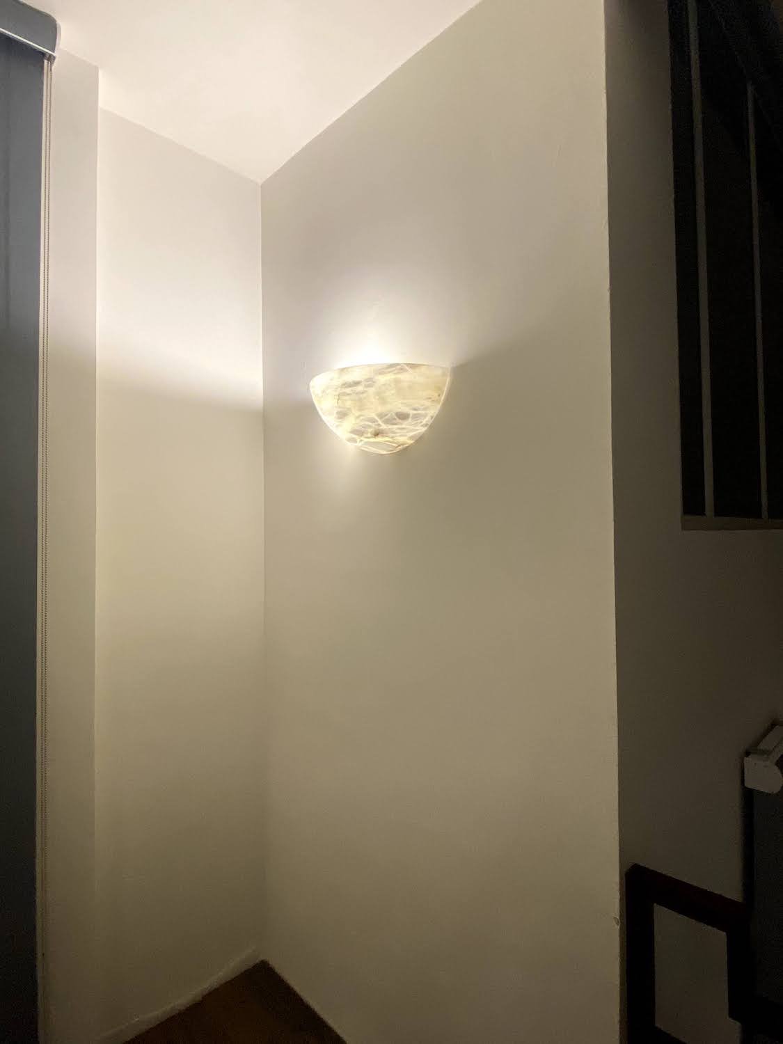 Semi Circle Alabaster Lamp