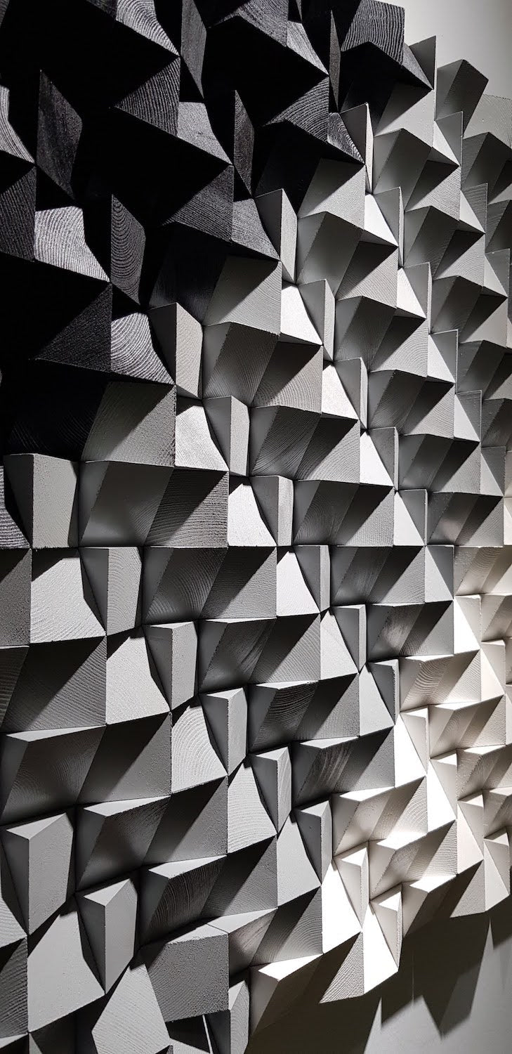 Square Soundproof Wall Panel by Woodeometry