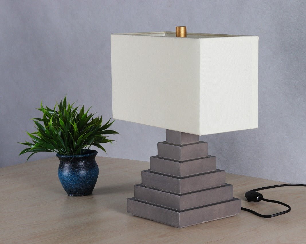 Table Lamp In Pyramid Shape