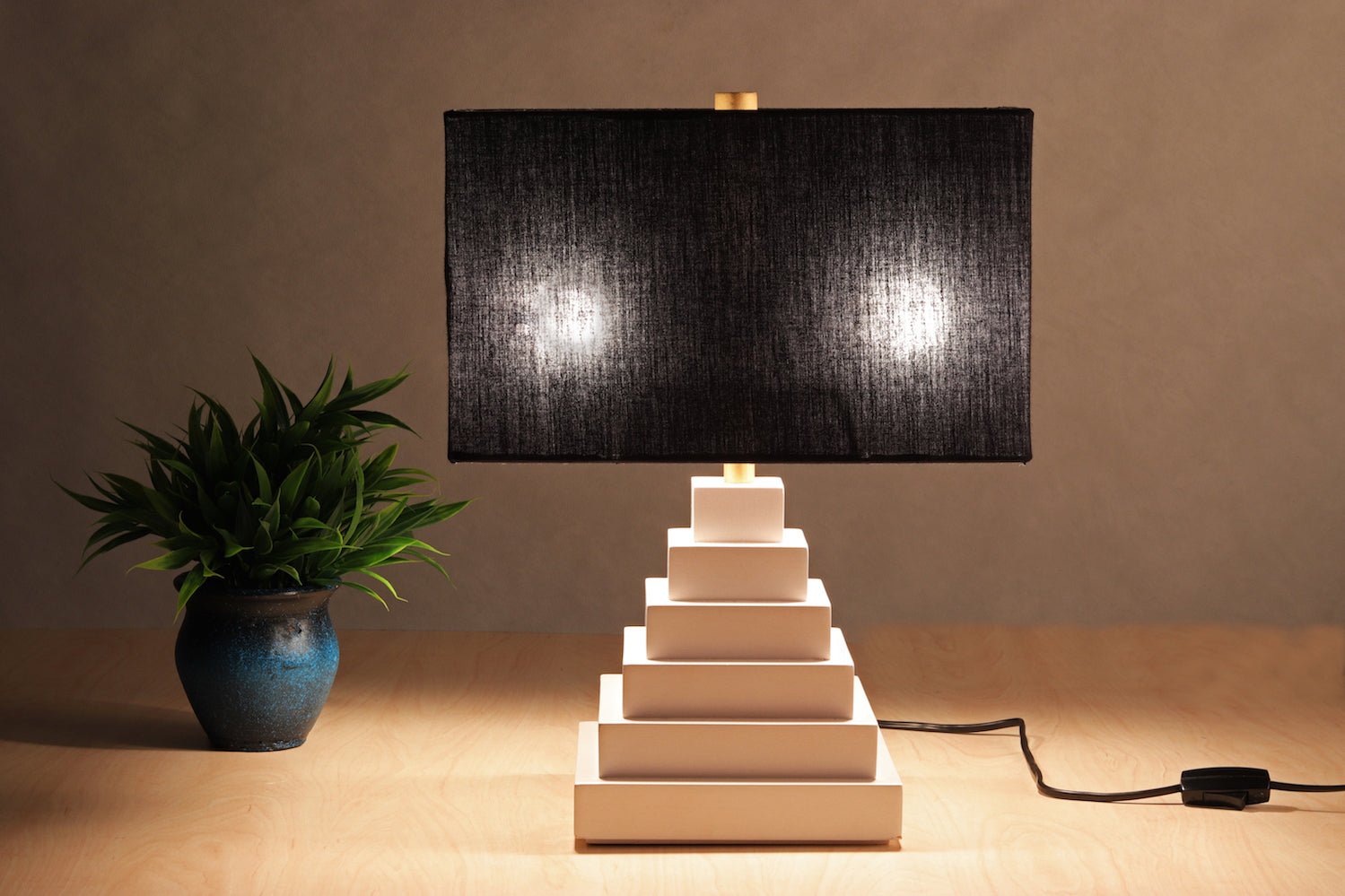 Maslow Table Lamp - White Wash 1004-01..