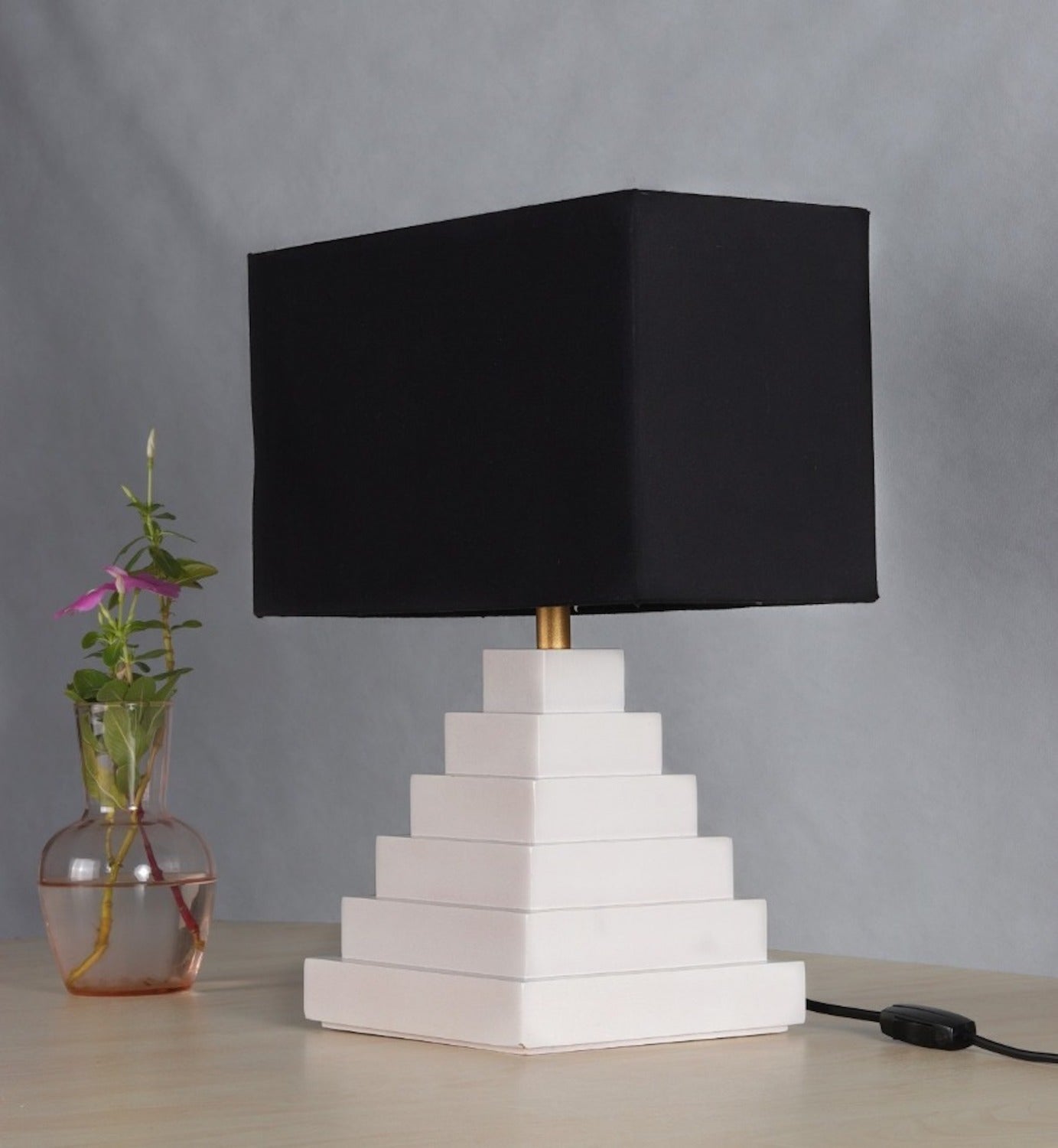 Maslow Table Lamp - White Wash 1004-01..