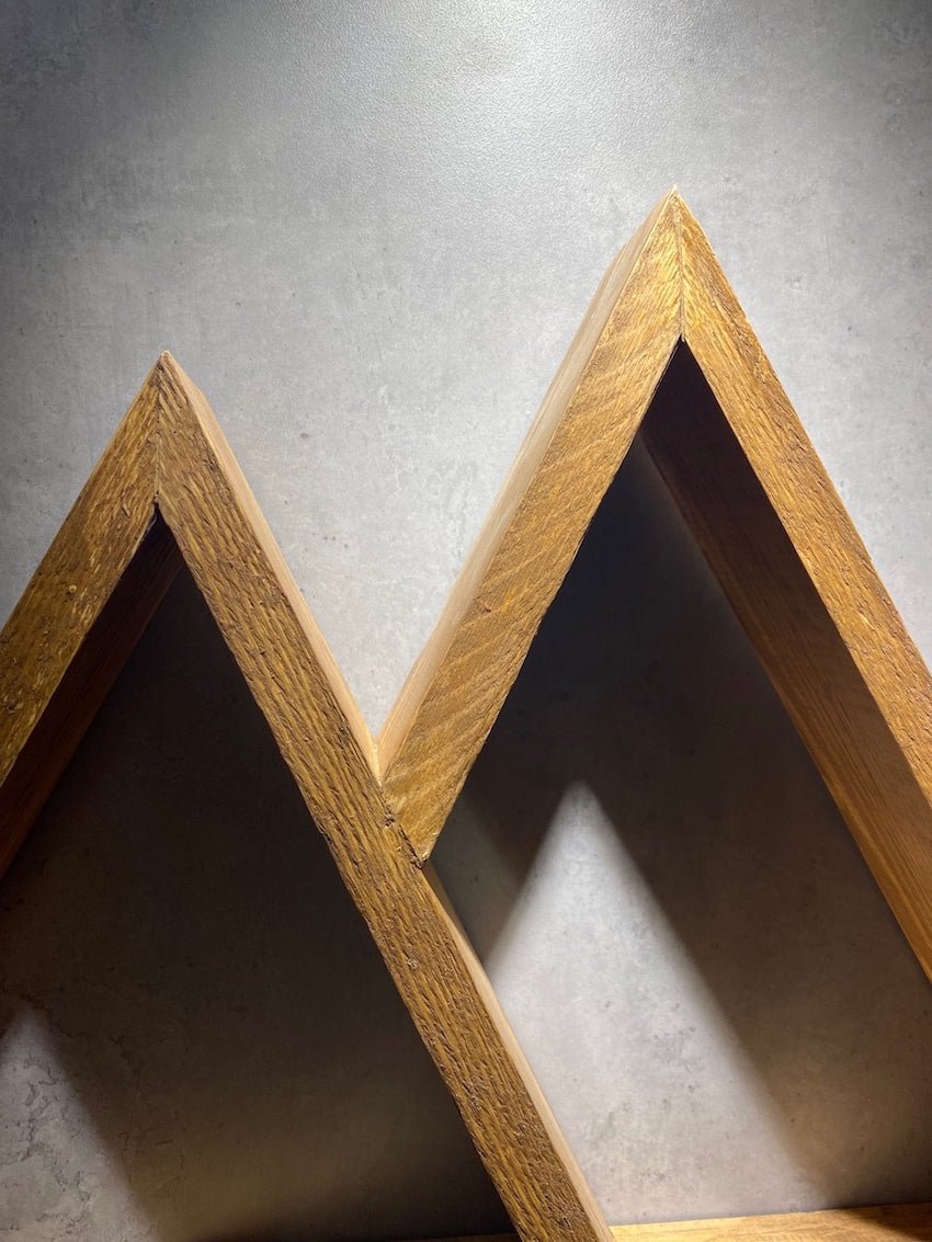 Triangular Wooden Wall Shelf