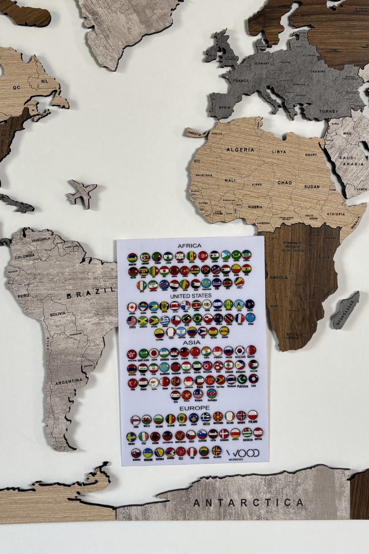 Map Flag Pins