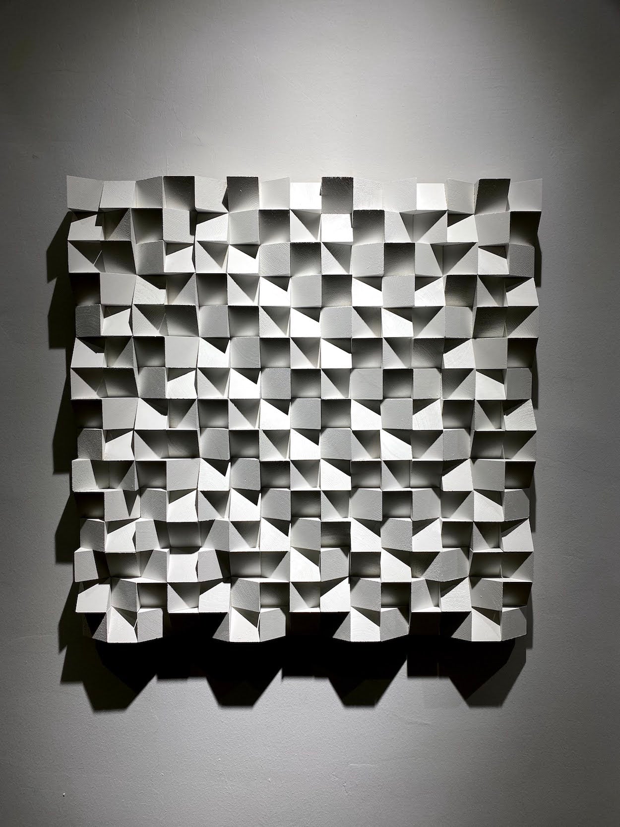 White Wood Wall Art by Woodeometry