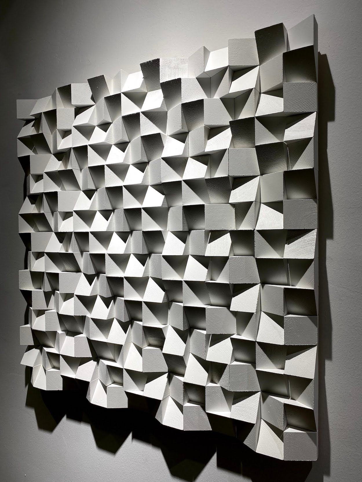 White Wood Wall Art by Woodeometry