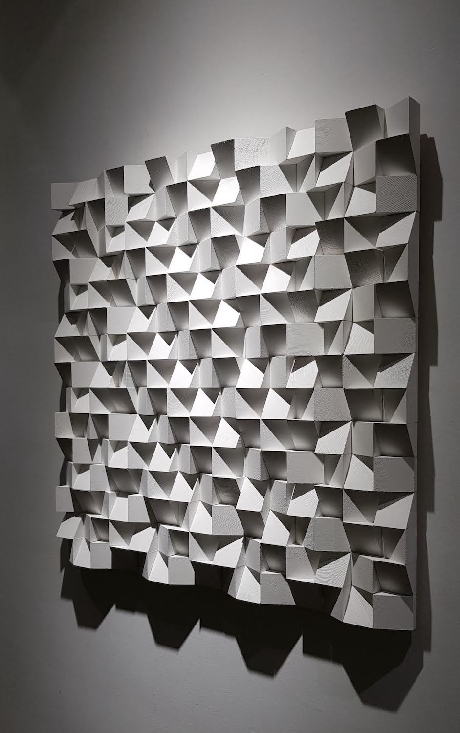 White Wood Wall Art by Woodeometry