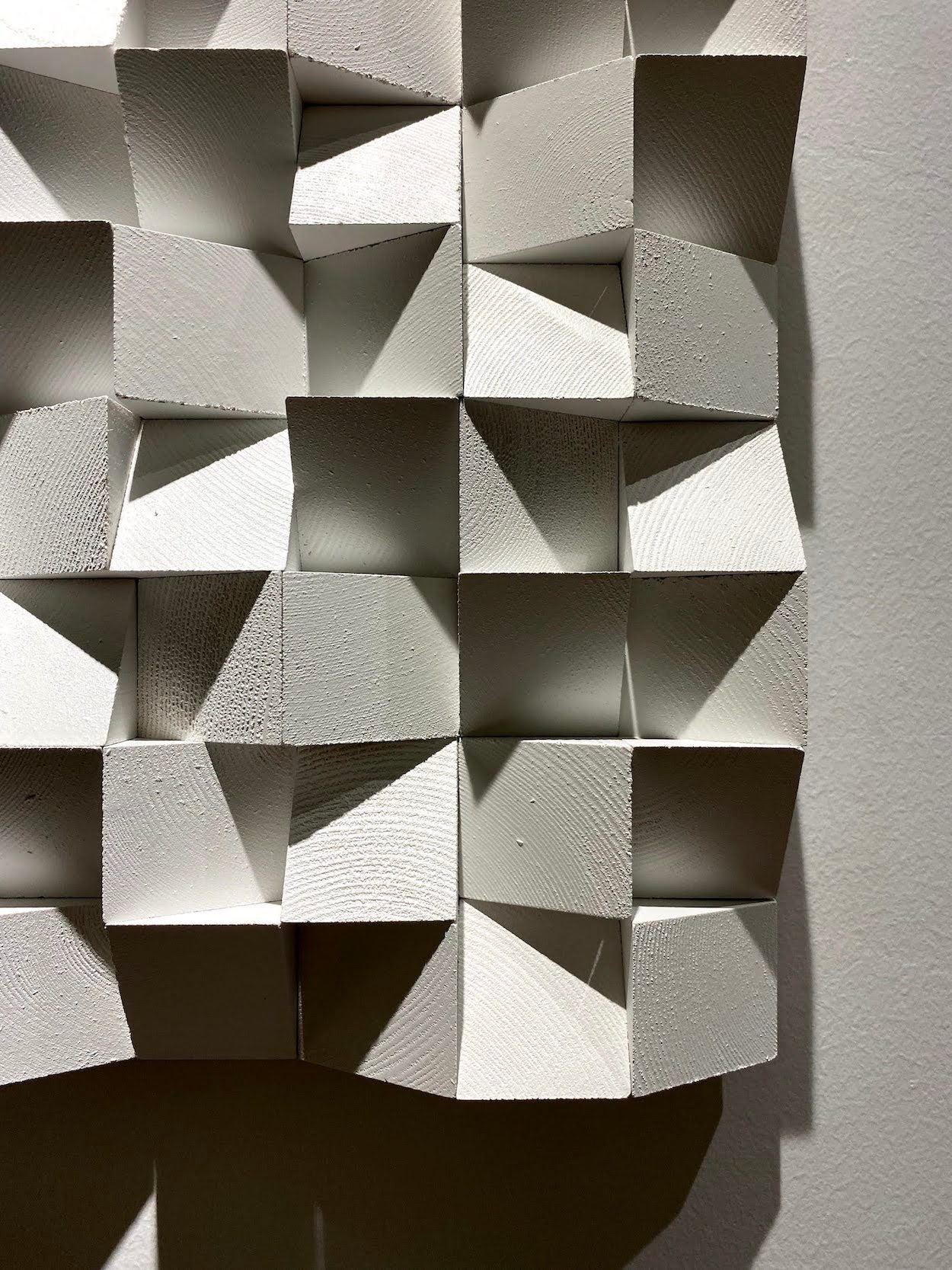 White Wood Wall Art by Woodeometry