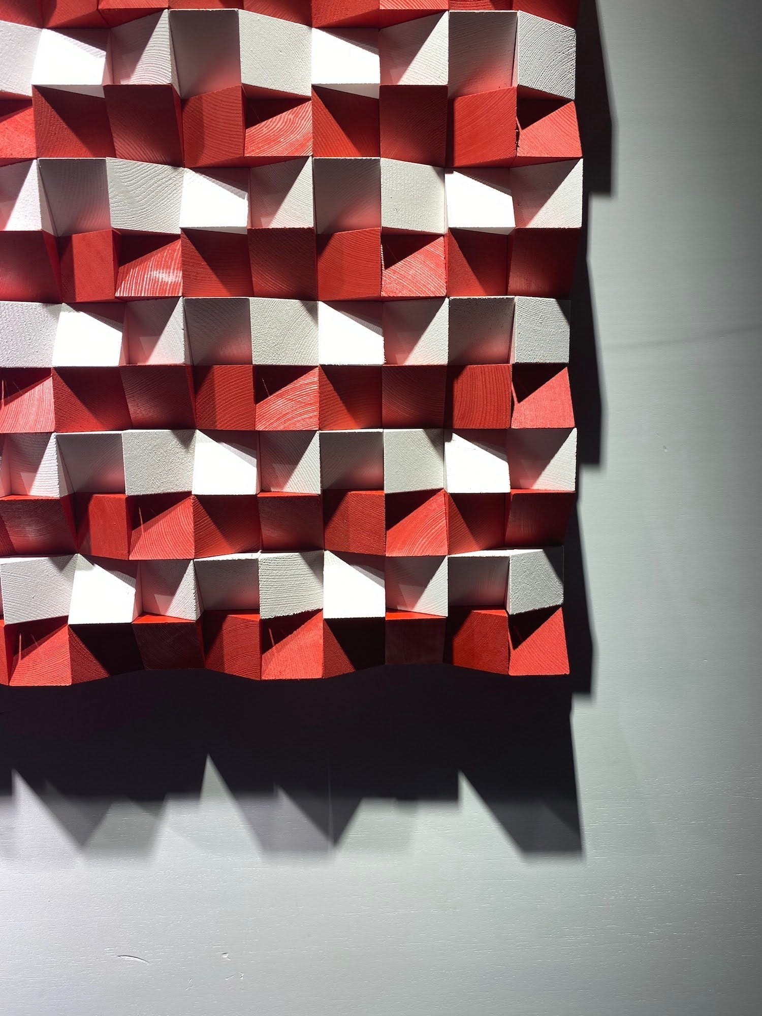 Wood American Flag For Wall by Woodeometry