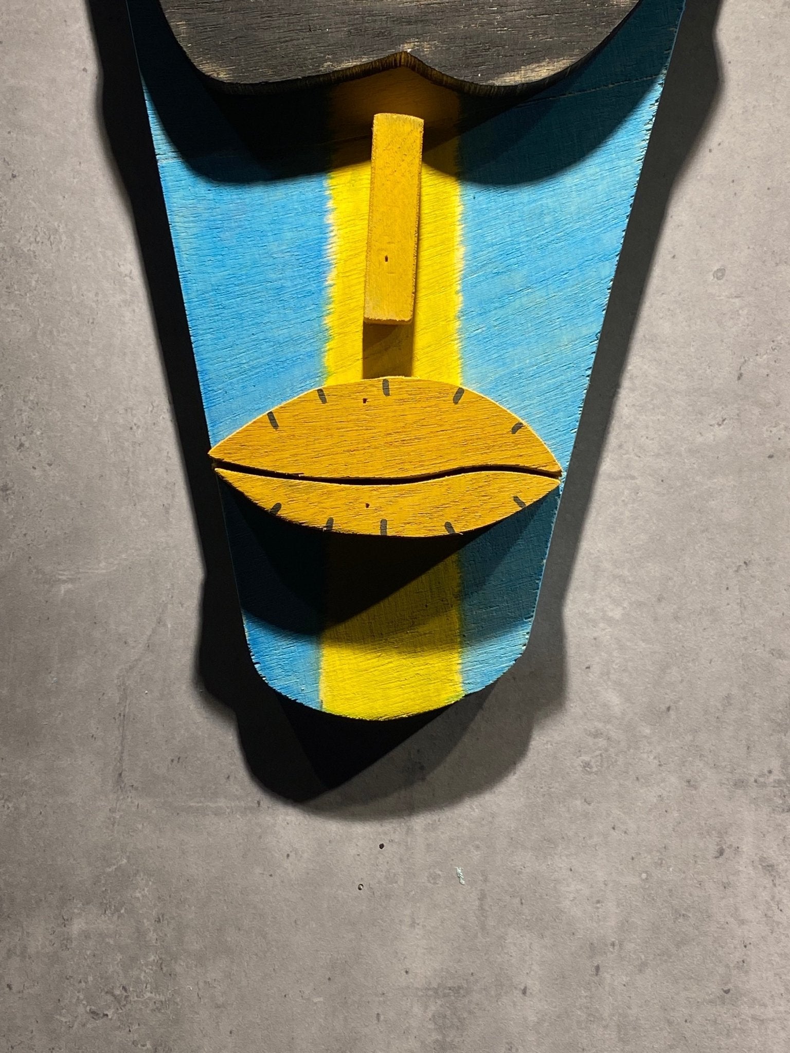 Wood Face Mask Wall Art