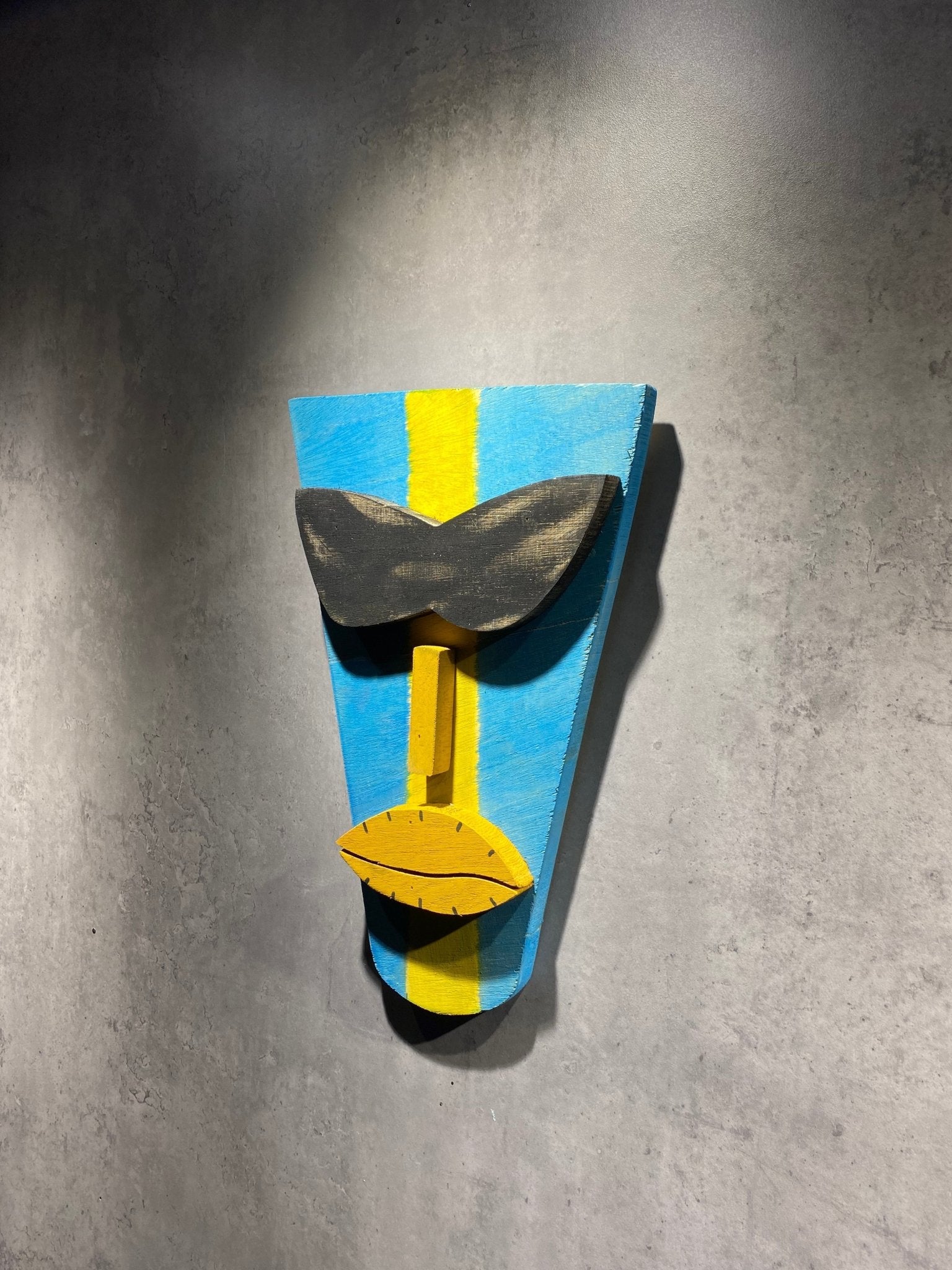 Wood Face Mask Wall Art