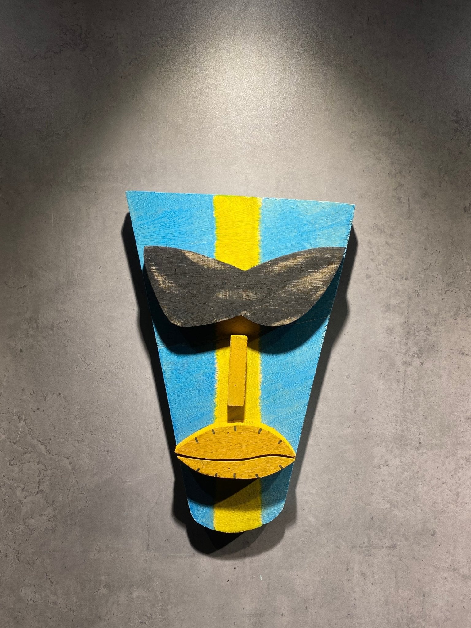 Wood Face Mask Wall Art