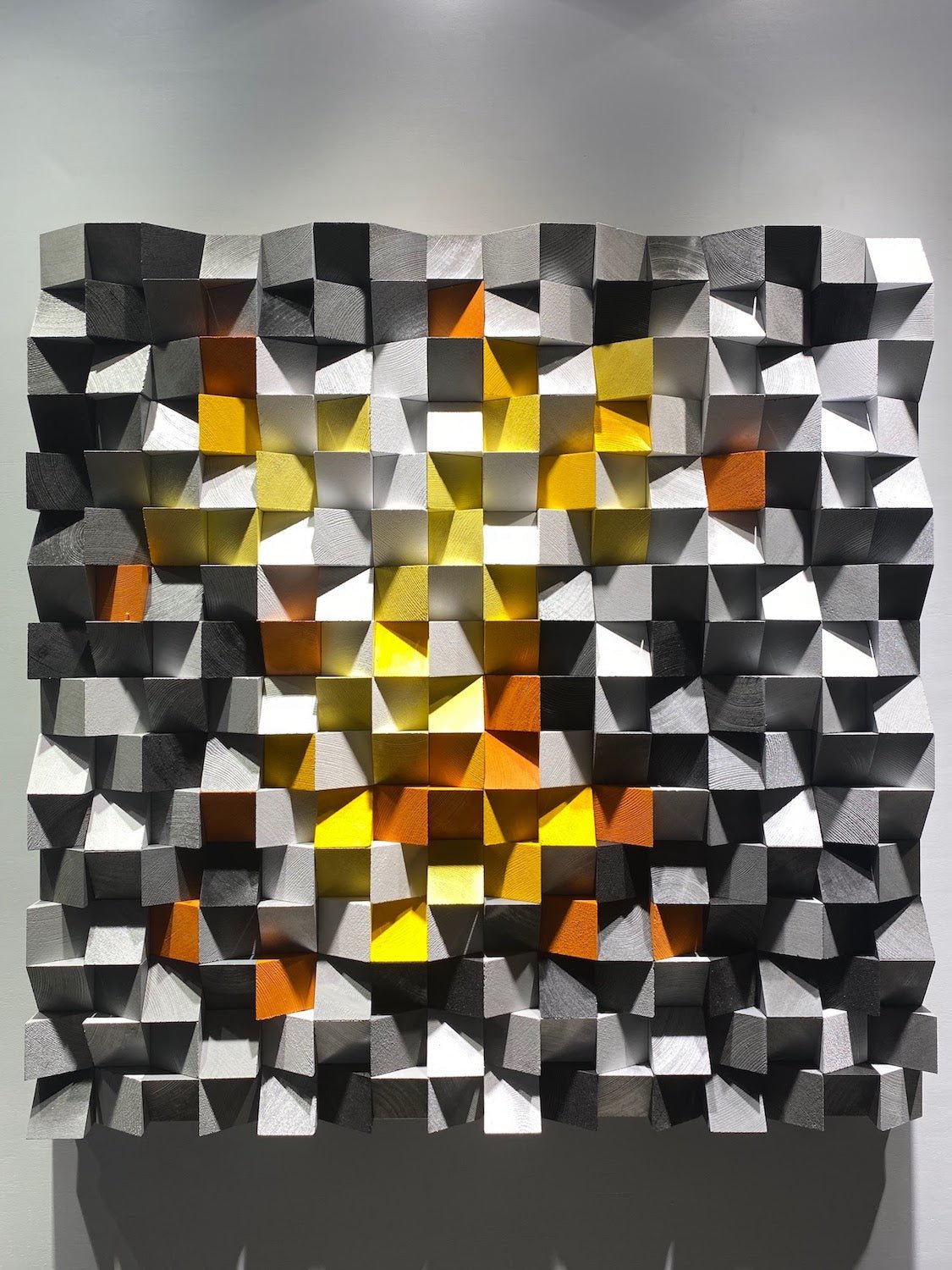 Wood Mosaic Wall Decor by Woodeometry