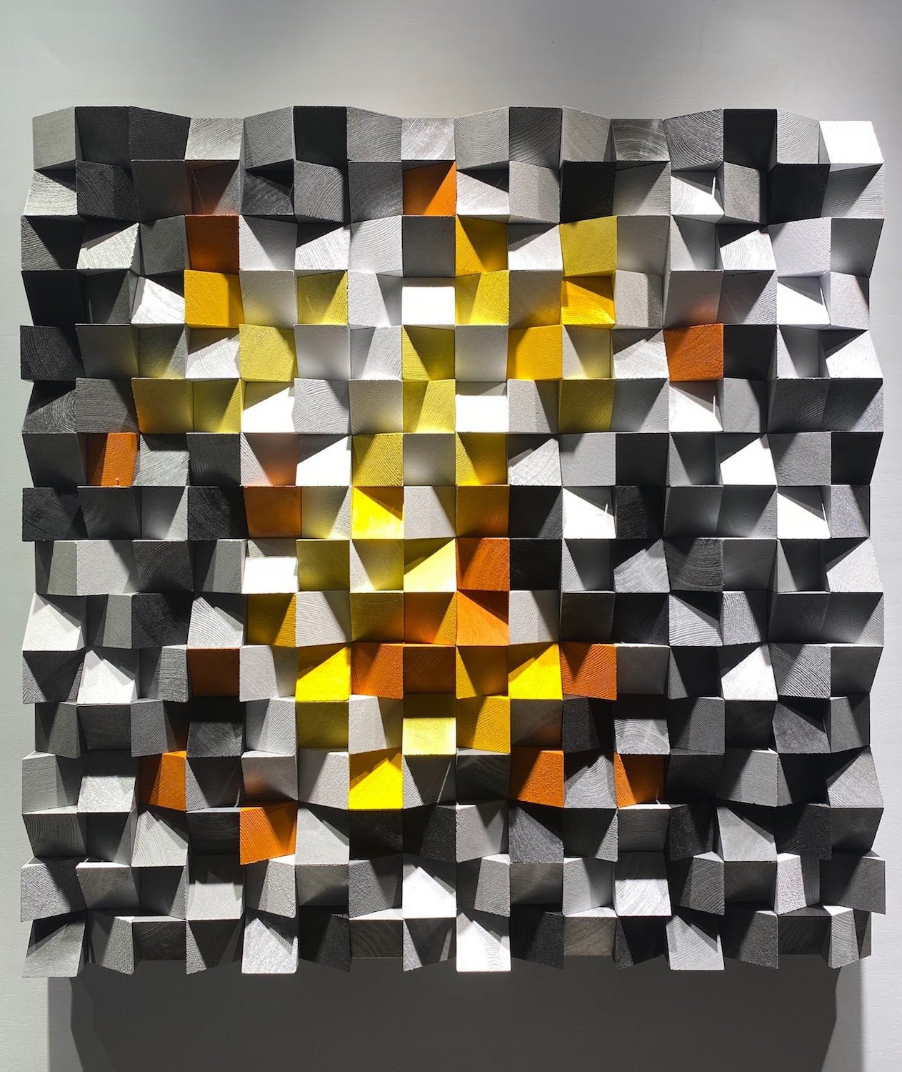 Wood Mosaic Wall Decor by Woodeometry