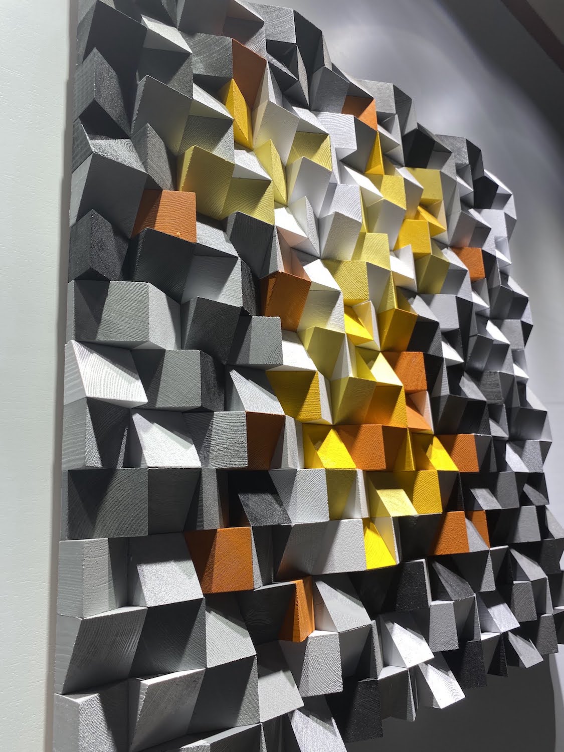 Wood Mosaic Wall Decor by Woodeometry