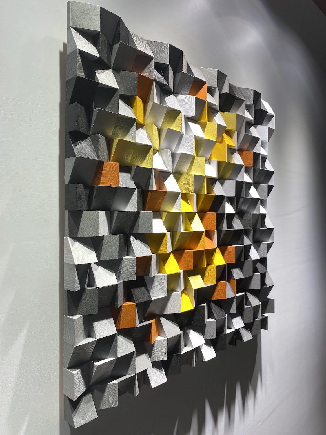 Wood Mosaic Wall Decor by Woodeometry