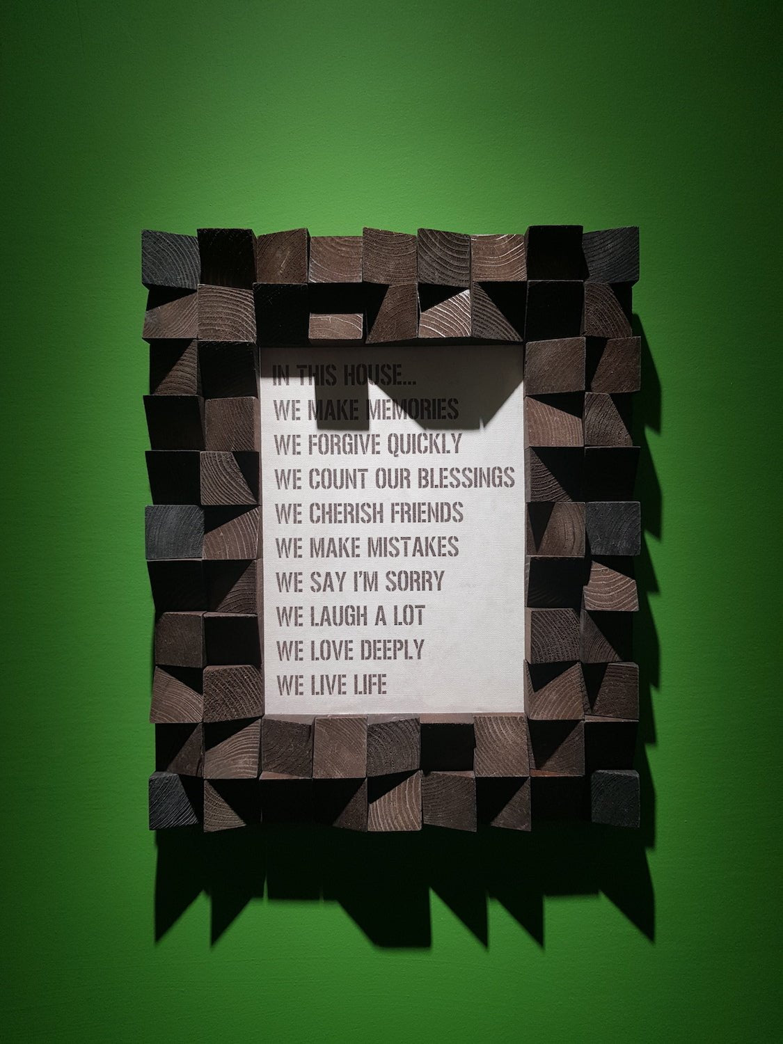 3D Photo Frame For Wall by Woodeometry