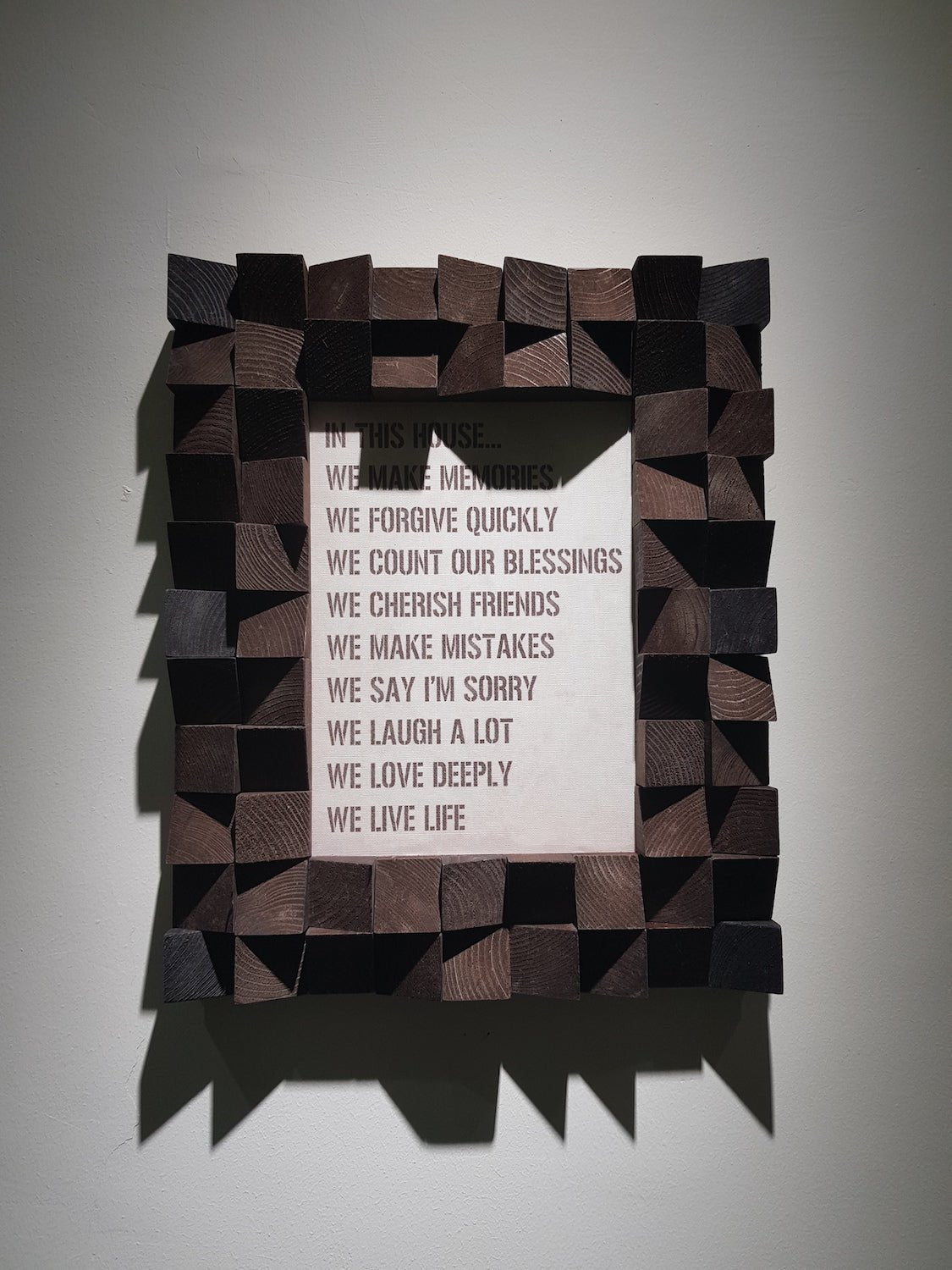 Wood Photo Frame For Wall by Woodeometry