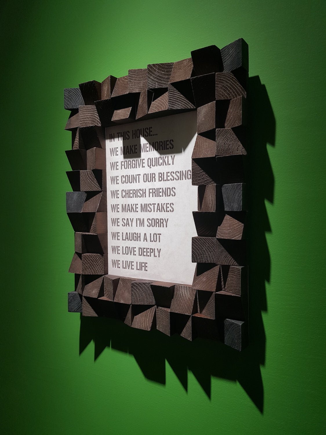 3D Photo Frame For Wall by Woodeometry