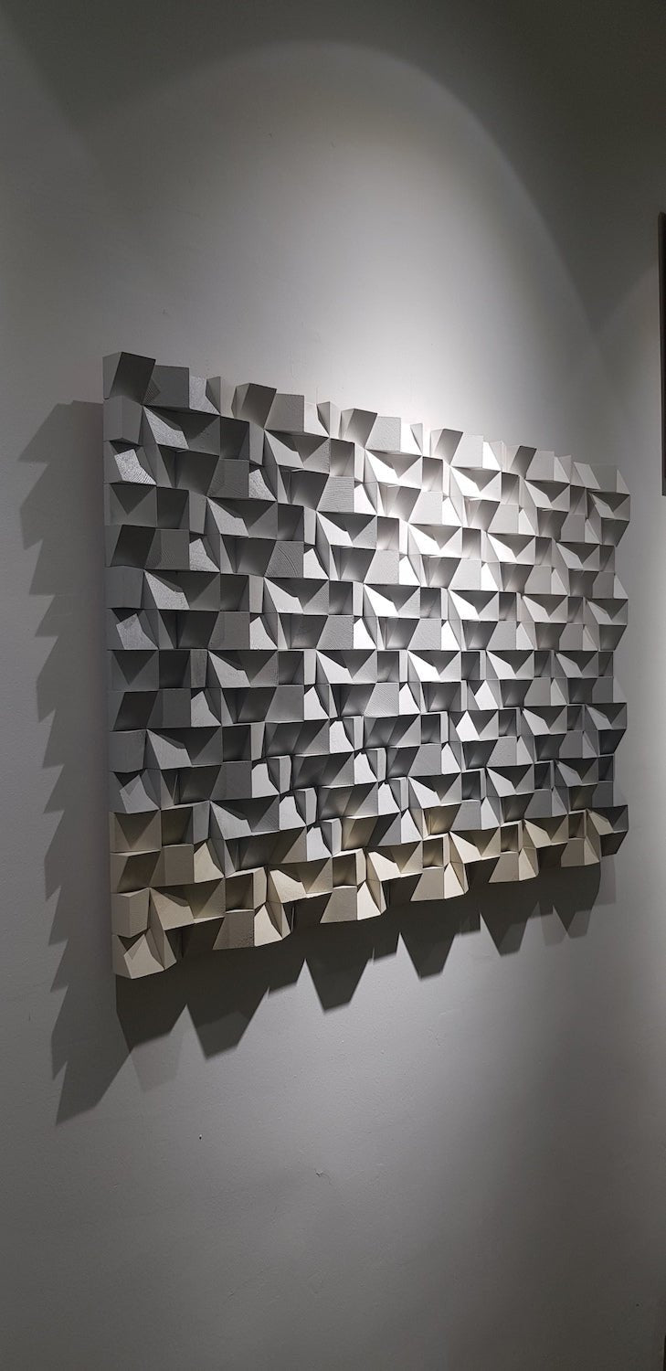 Wooden Acoustic Sound Diffuser by Woodeometry