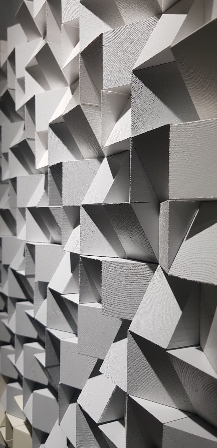 Wooden Acoustic Sound Diffuser by Woodeometry