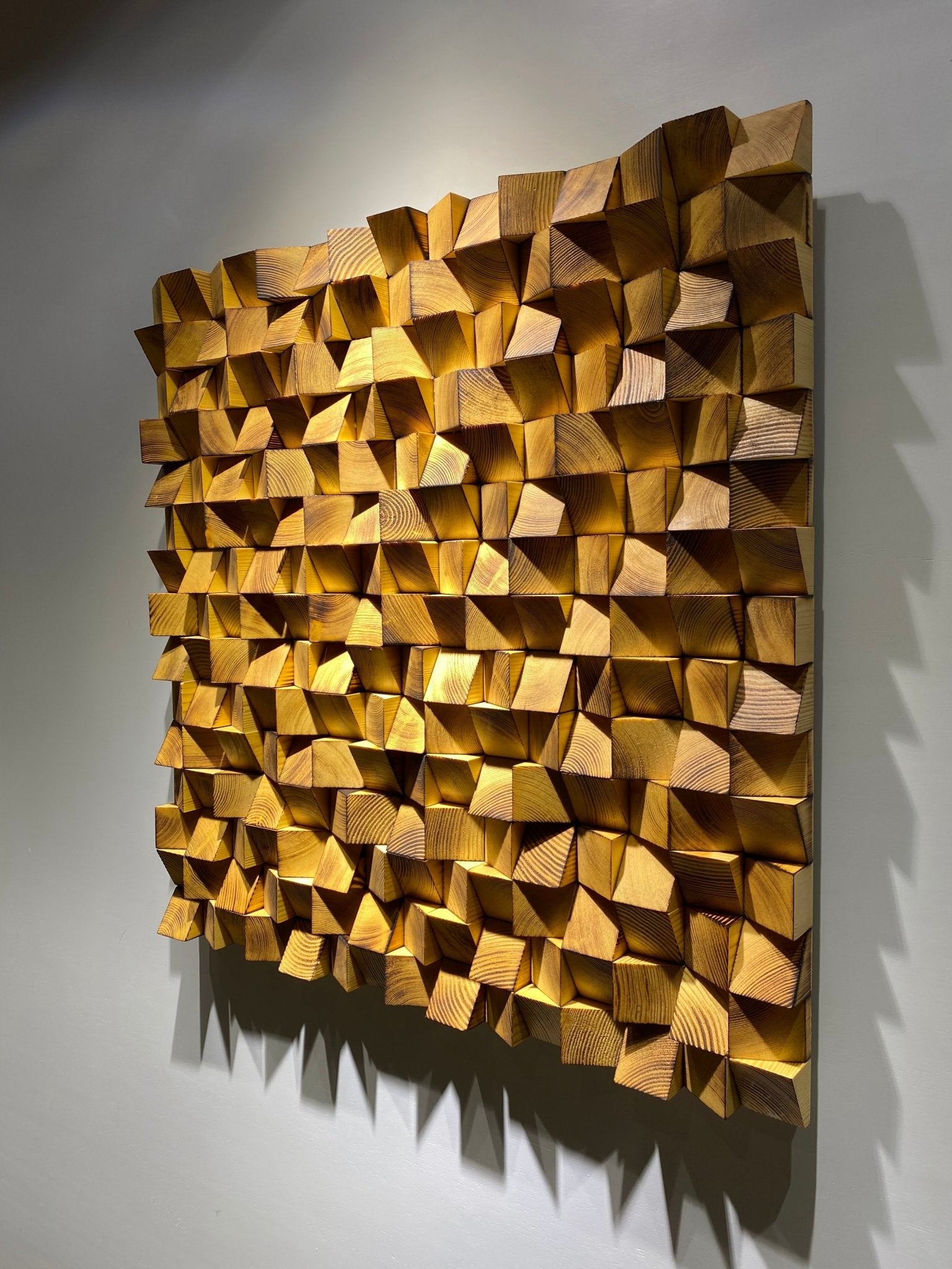 Wooden Acoustic Sound Diffuser by Woodeometry
