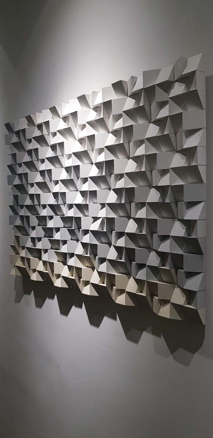 Wooden Acoustic Sound Diffuser by Woodeometry