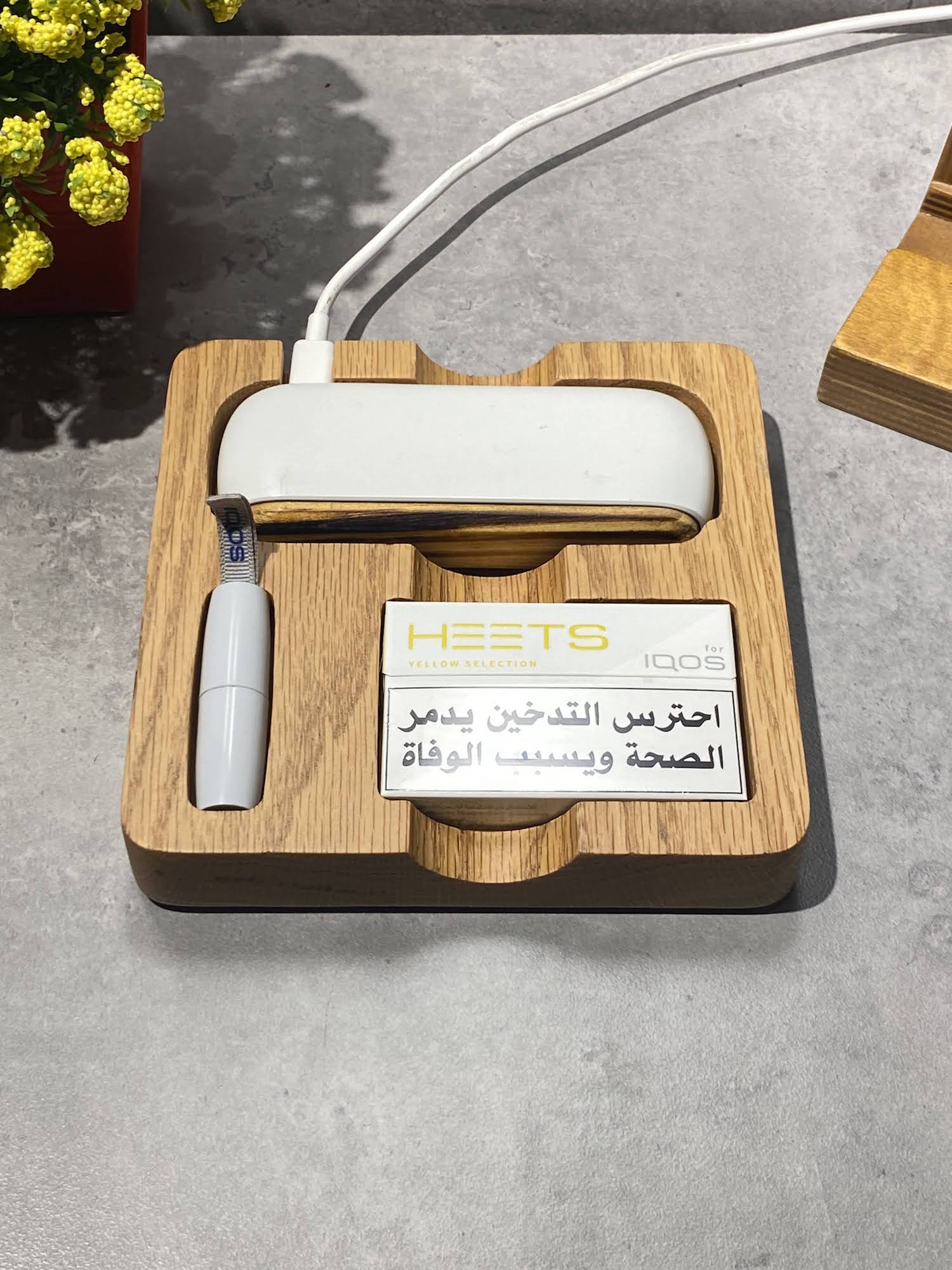 iQOS 3 Duo Wooden Stand