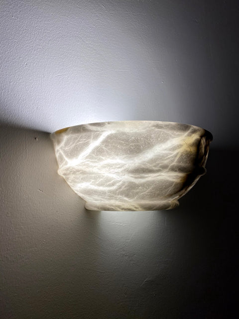 Oval Alabaster Lamp
