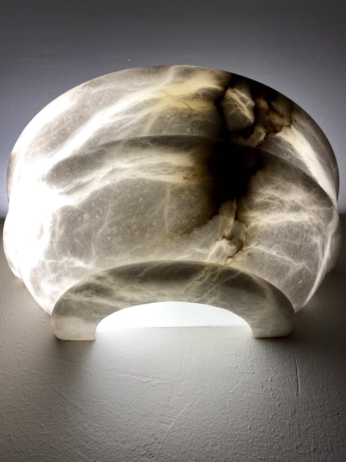 Oval Alabaster Lamp
