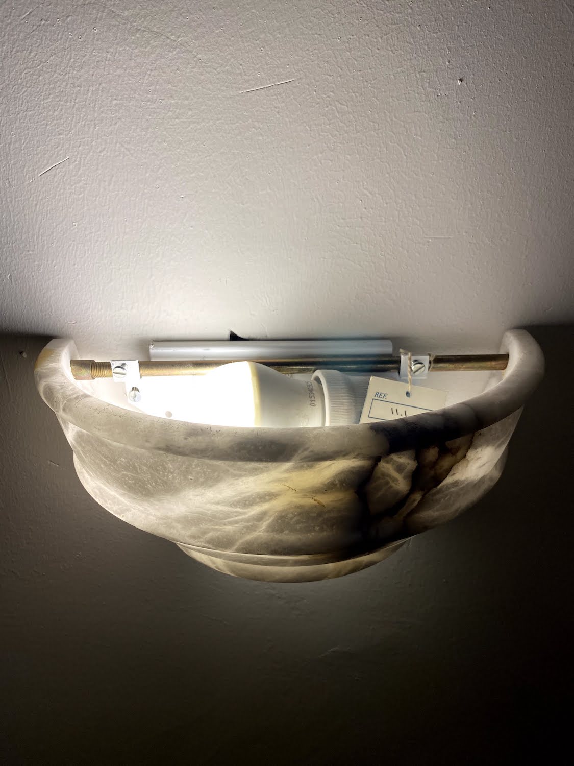 Oval Alabaster Lamp