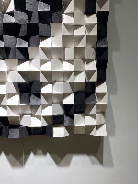 Modern Wood Wall Panel by Woodeometry